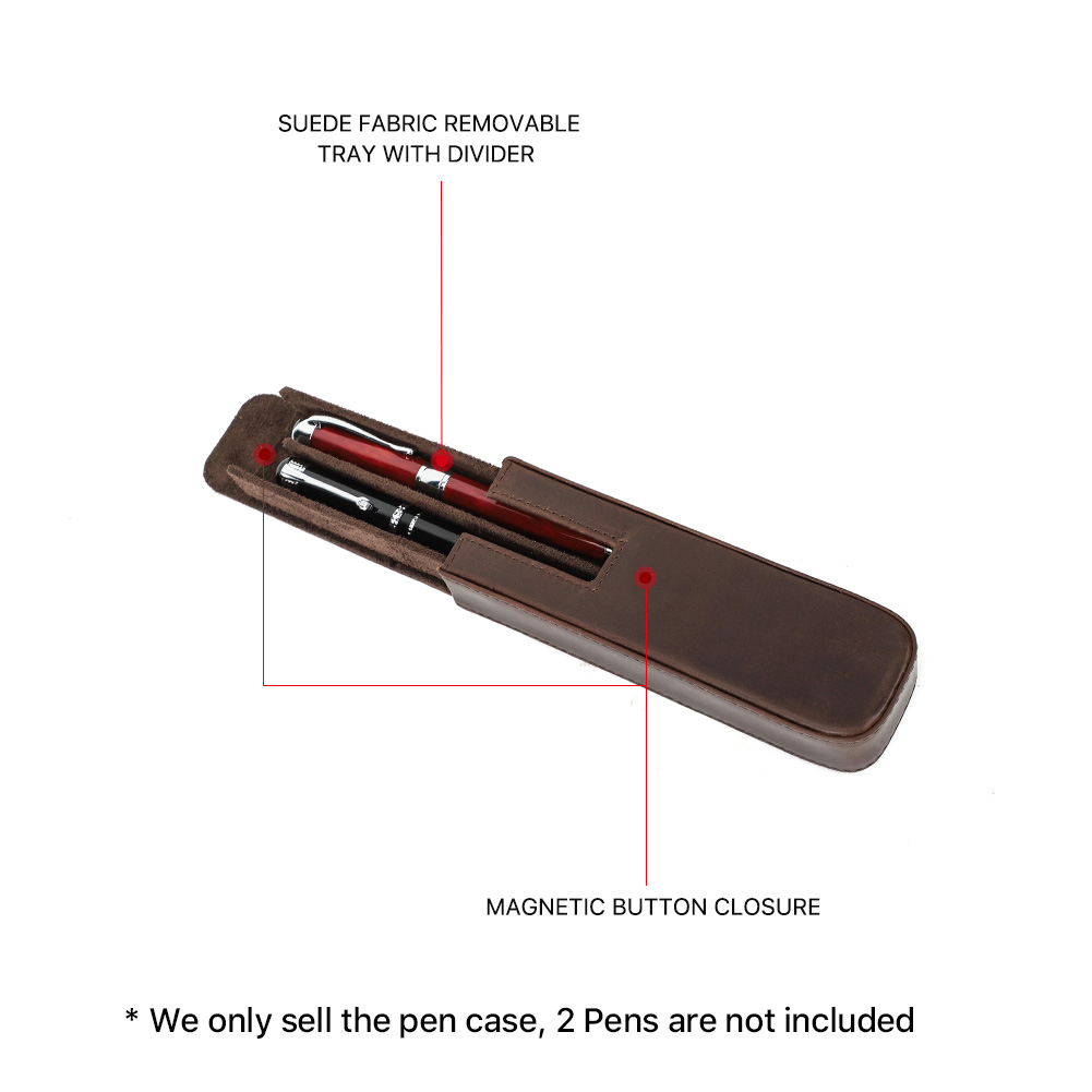 CONTACT'S FAMILY Leather 2 Slo - Pen Cup Magnetic review and price