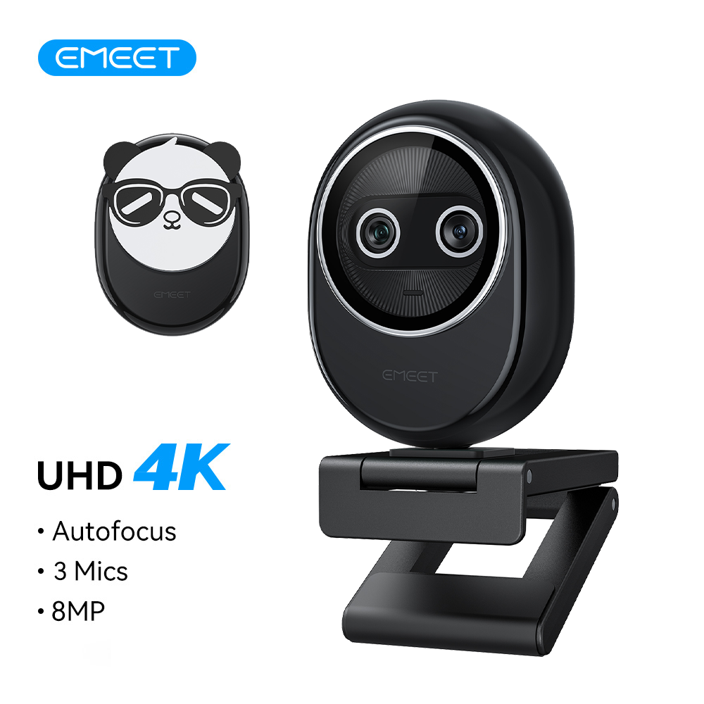 Webcam 4K EMEET Dual-Camera AI - Desk Setup Ai review and price