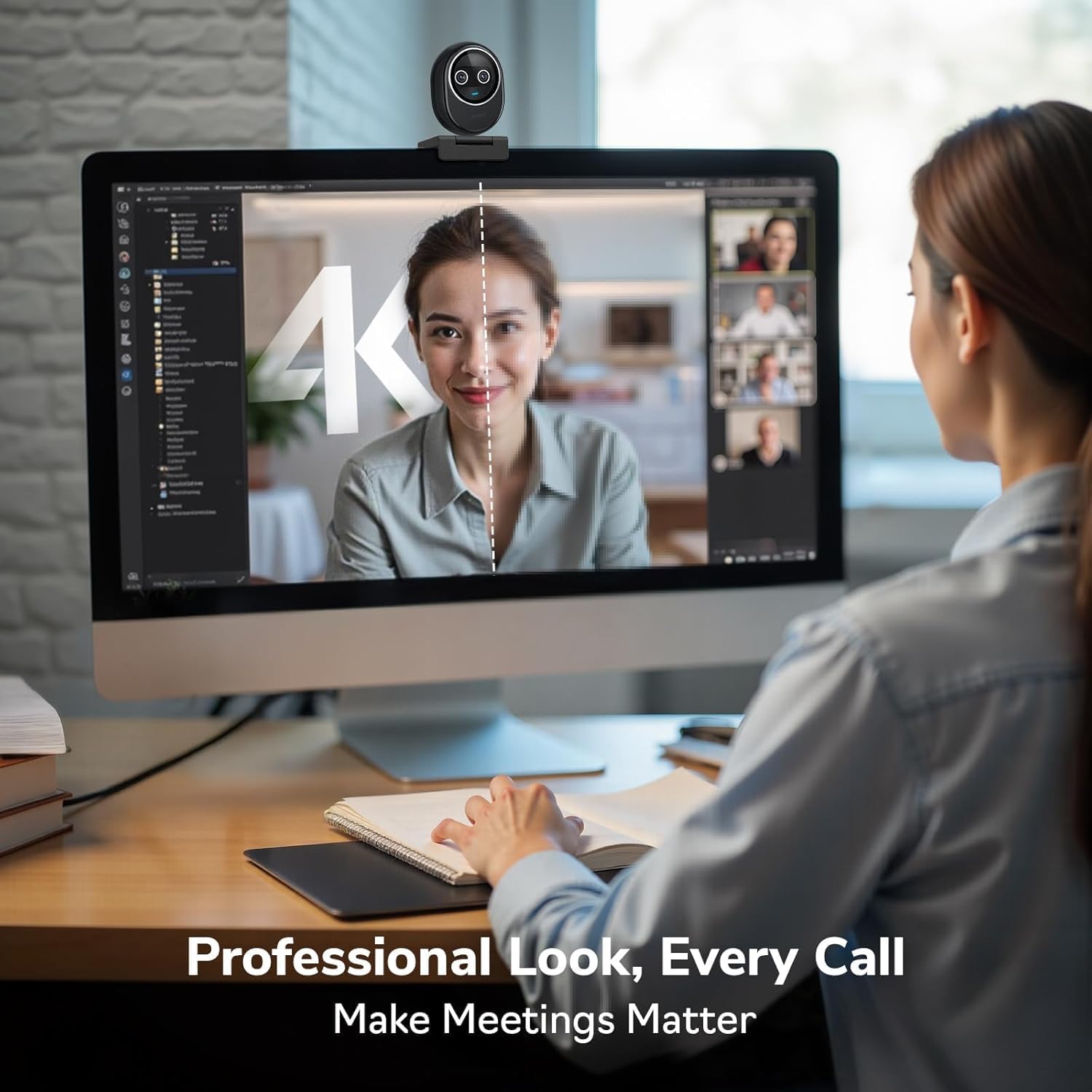 Webcam 4K EMEET Dual-Camera AI - Desk Setup Ai review and price