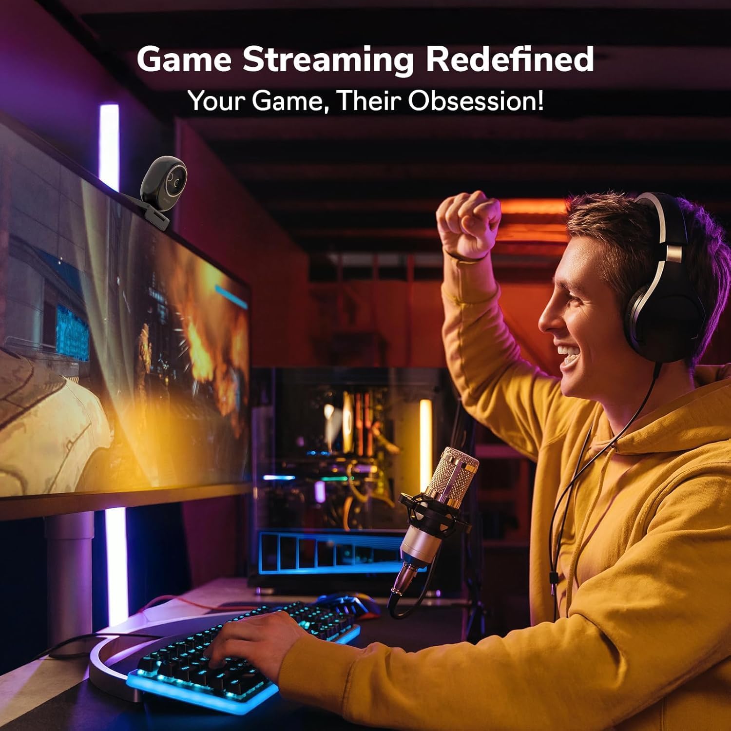 Webcam 4K EMEET Dual-Camera AI - Desk Setup Ai review and price
