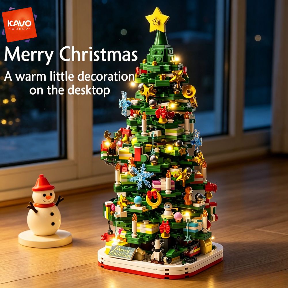 KAVOWORLD 1024pcs Christmas Tr - Desk Setup Ideas Office review and price