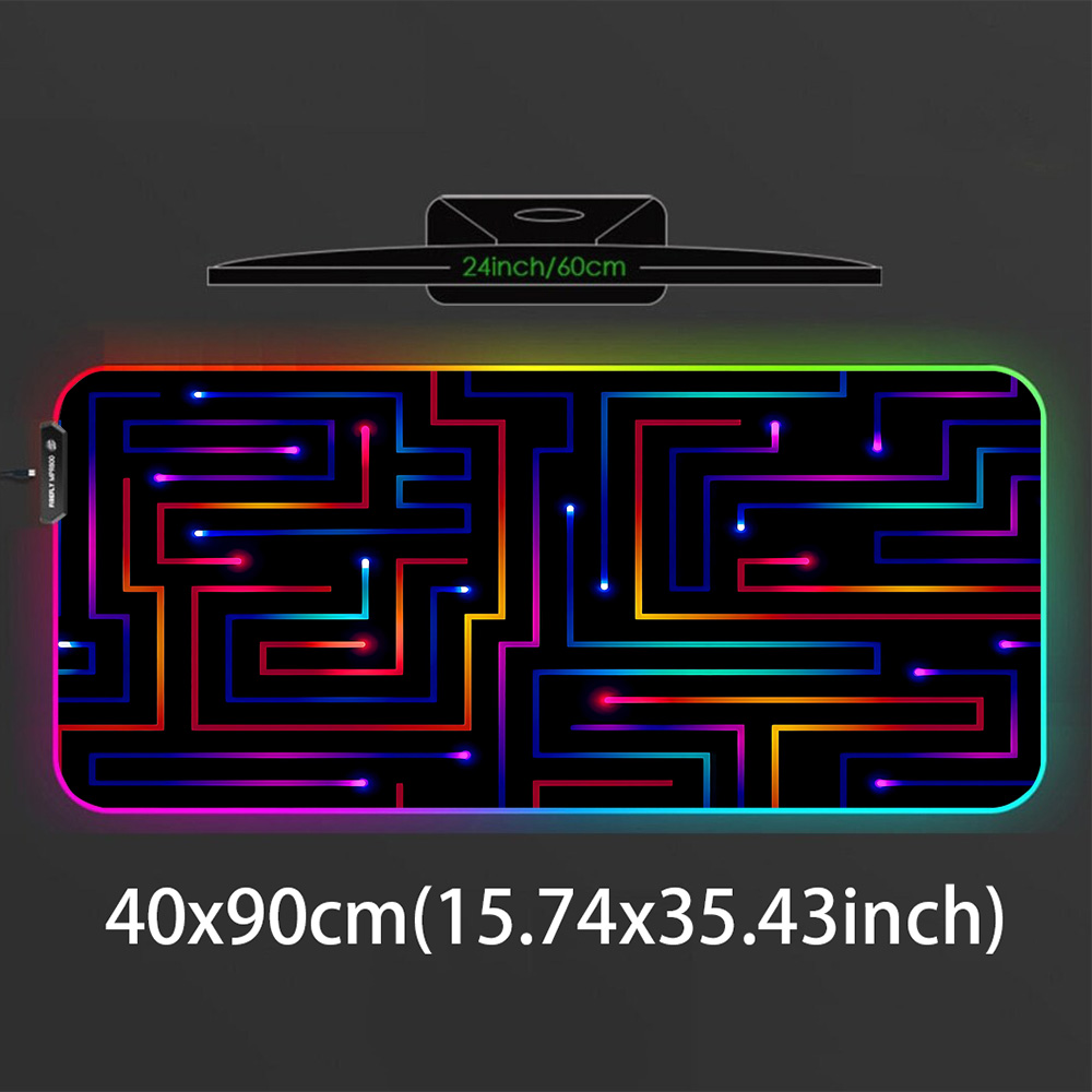 Xxl Mouse Pad 900x400 Neon Cir - Desk Setup Gaming Pc review and price
