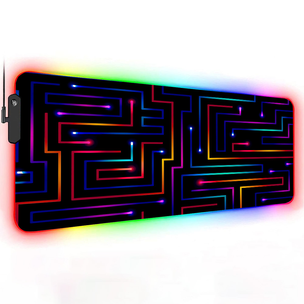 Xxl Mouse Pad 900x400 Neon Cir - Desk Setup Gaming Pc review and price