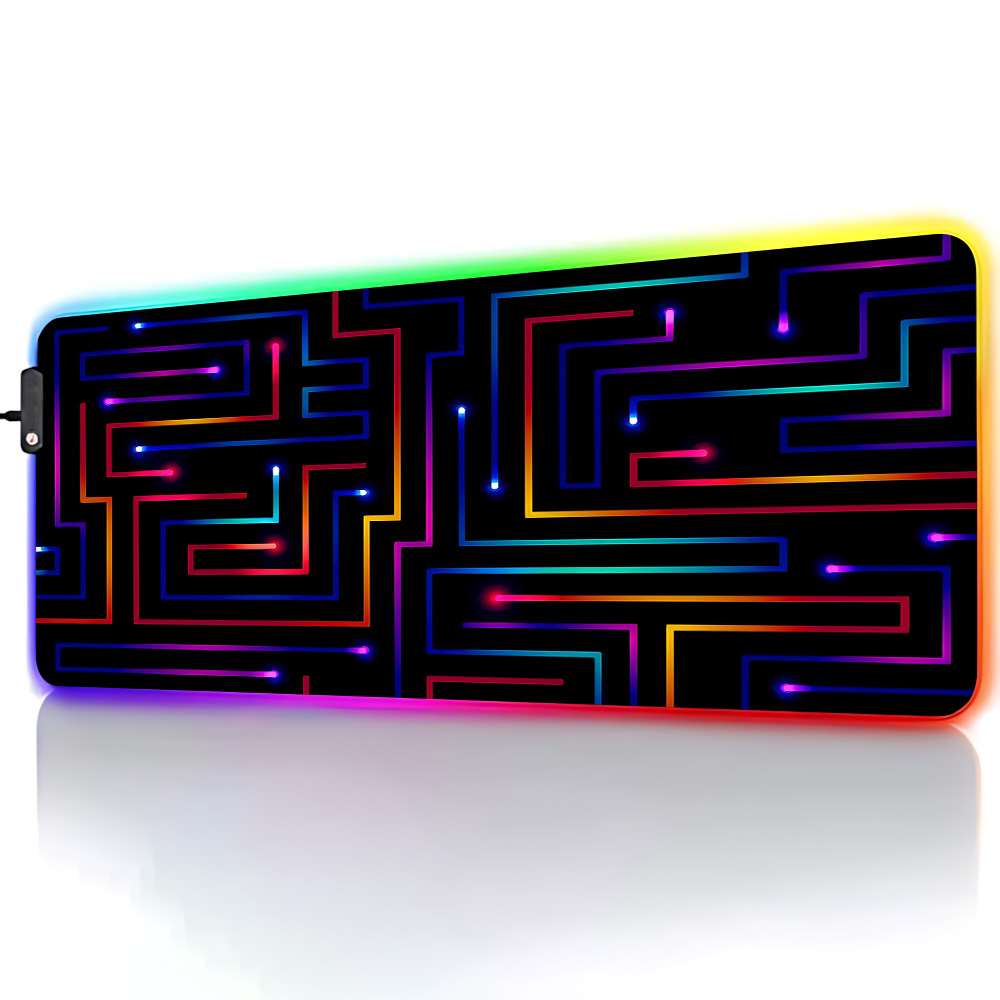 Xxl Mouse Pad 900x400 Neon Cir - Desk Setup Gaming Pc review and price