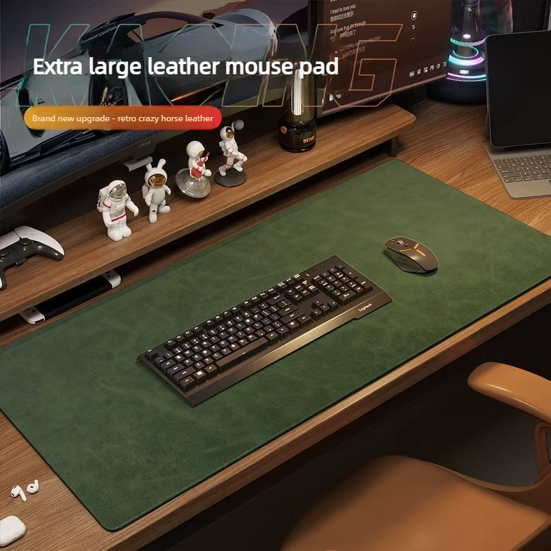 Crazy Horse Texture Pu Mousepa - Desk Pad Leather Large review and price